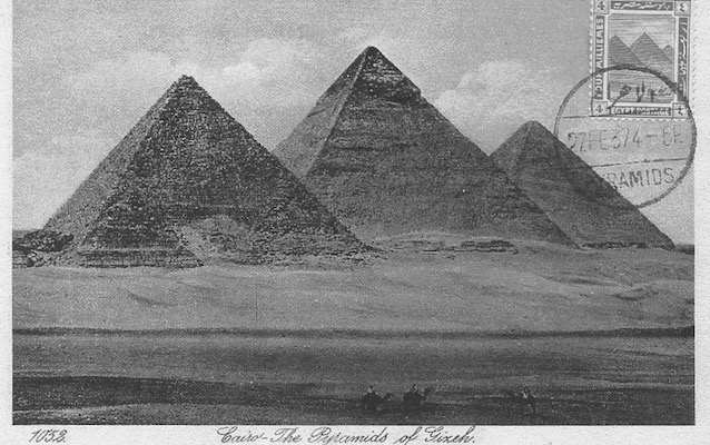 vintage pyramid postcard